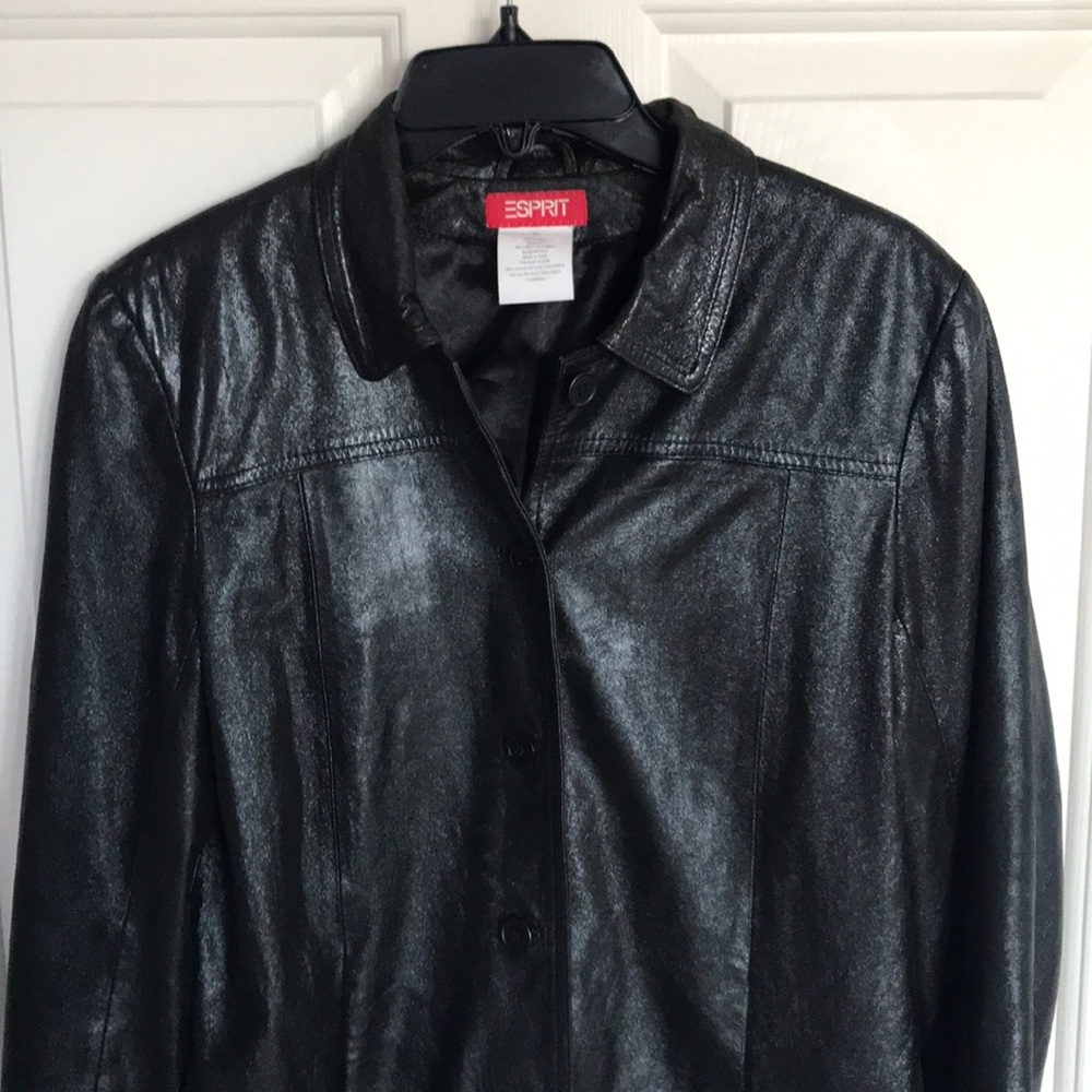 Espirit Faux Leather Jacket GUC